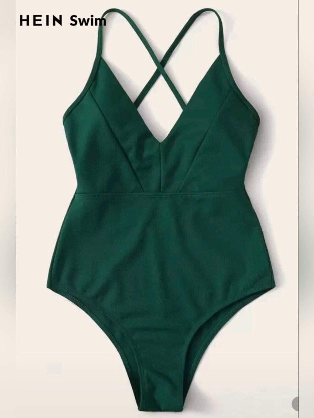 Size L Emerald Green One-Piece Swimsuit